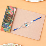 Pack Of 2 Evil Eye Charm Rakhi with White Dori