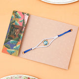 Evil Eye Charm Rakhi with White Dori