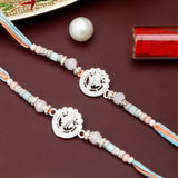 Pack Of 2 Ganesha Pastel Rakhi
