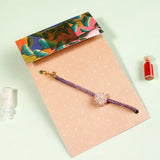 Blush Bloom Crystal Rakhi