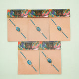 Pack Of 5 Turquoise Stone Rakhi