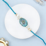 Turquoise Stone Rakhi