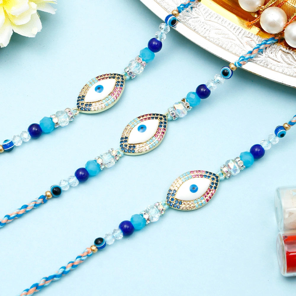 Pack Of 3 Nazar Evil Eye Rakhi