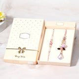 Lavender Blossom Bhaiya Bhabhi Rakhi Set