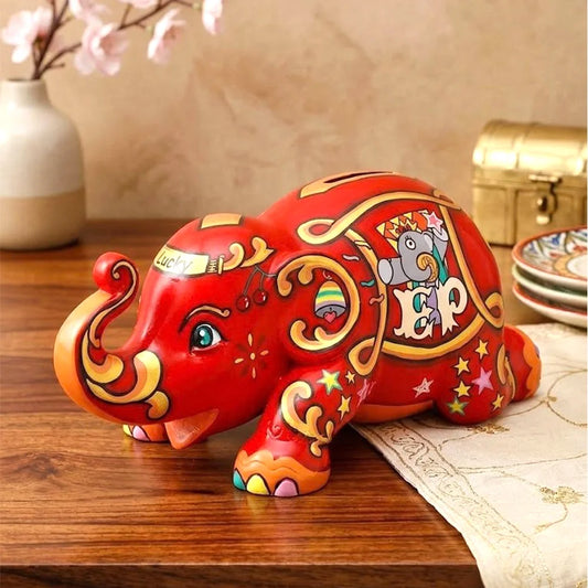 Lucky Happy Ellybank Elephant Money Bank | By Elephant Parade