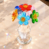 Rainbow Blossom Crystal Vase