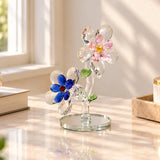 Sapphire & Blush Crystal Blossoms
