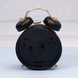 Black & Gold Twin Bell Alarm Clock