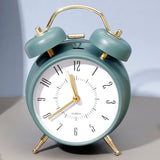 Teal & Gold Twin Bell Alarm Clock