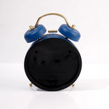 Blue & Gold Twin Bell Alarm Clock
