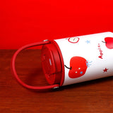 Apple and Strawberry Print Sipper Tumbler