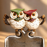 Owl Couple Polyresin Showpiece