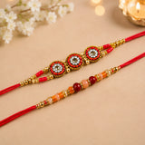 Radiant Rakhi Celebration Hamper With Besan Ladoo