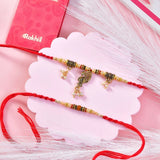 Blessed Designer Rakhi with Kaju Katli Sweet