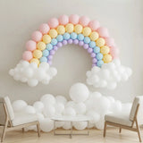 Rainbow & Clouds Balloon Backdrop Decor