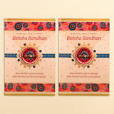Raksha Bandhan Wishes Greeting Card With Envelope Pack of 2