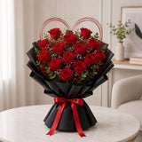 17 Red Roses Timeless Floral Arrangement