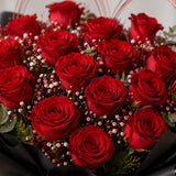 17 Red Roses Timeless Floral Arrangement