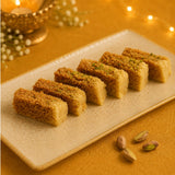 Rudraksha Rakhi with Milk Cake & Cashews | Rich Raksha Bandhan Gift Hamper