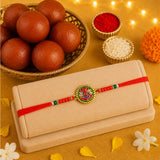 Ganesha Rakhi with Gulabjamun 1Kg | Divine Rakhi Sweet Gift Hamper