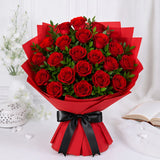 20 Red Roses Aqua Fresh Bouquet