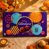 Set of 2 Pearl Rakhi with Cadbury Celebrations | Devotional Rakhi Gift