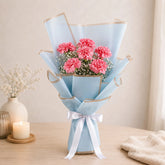 6 Pink Carnation Blush Bouquet