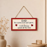 Dad Framed Quotation Wall Hanging - Red