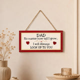 Dad Framed Quotation Wall Hanging - Red
