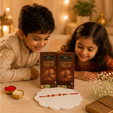Pearl Rakhi with Cadbury Temptations Almond Chocolates | Elegant Rakhi Gift