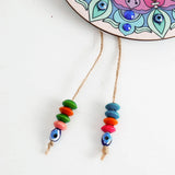 Boho Floral Mandala Wall Hanging Clock