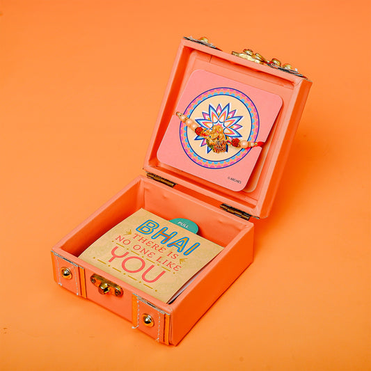 Divine Rudraksha Rakhi in Trunk Box