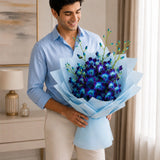 Exotic Blue Orchid Flower Arrangement