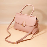Blush Pink Oval-Clasp Handbag
