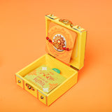 Beautiful Golden Rakhi in Trunk Box