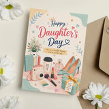 Girly Essentials Daughter's Day Personalised Card