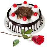 Red Rose and Cake