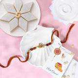 Sacred Trishul Rakhi with Kaju Katli Sweet