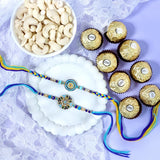 Floral Rakhi Chocolate & Cashew Gift Combos