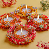 Handcrafted Festive Diya Decor Set of 4