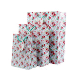 Little Red Flowers Print Paper Bags Pack of 3 (S/M/L)