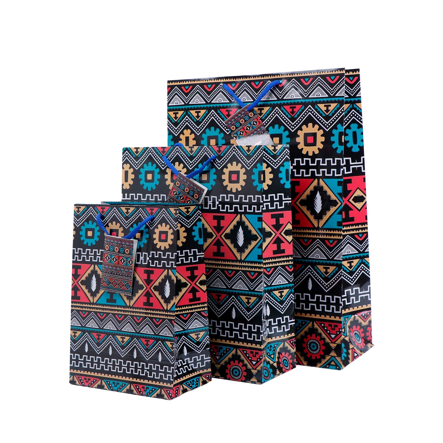Artistic Print Paper Bags Pack of 3 (S/M/L)