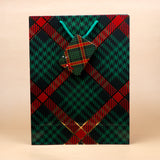 Red and Green Checked Paper Bags Pack of 3 (S/M/L)