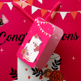 Congratulations Pink Paper Bags Pack of 3 (S/M/L)