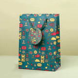 Tech Emoji Print Paper Bags Pack of 3 (S/M/L)