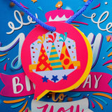 Birthday Pop Print Paper Bags Pack of 3 (S/M/L)
