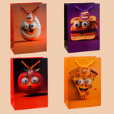 Googli Eyes Cheerful Characters Paper Bag Set of 4 Small