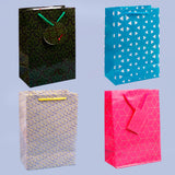 Assorted Printed Paper Bags Pack of 4 Small