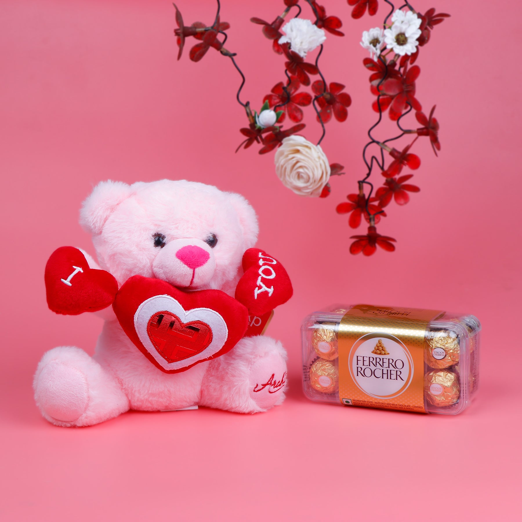 Cute Teddy Bear with Ferrero Rocher