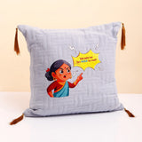 Grey Cushion With Ferrero Rocher